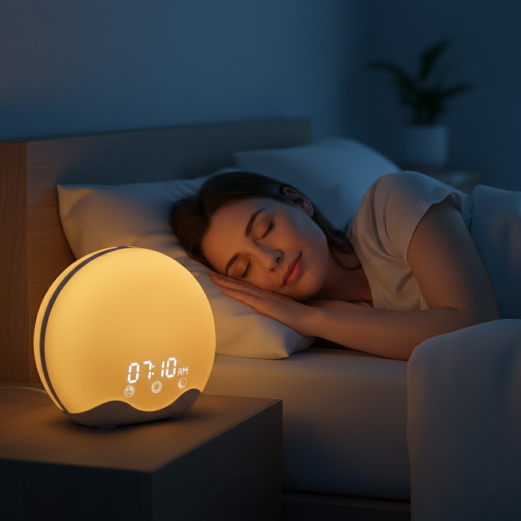 Les différents modes de couleurs LED disponibles sur le réveil NightRitual.