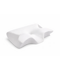 Oreiller à mémoire de forme blanc NightRitual offrant un soutien ergonomique de la nuque.