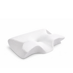 Oreiller à mémoire de forme blanc NightRitual offrant un soutien ergonomique de la nuque.
